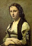 Jean-Baptiste Camille Corot The Woman with a Pearl oil painting reproduction